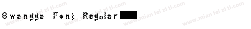 Swangga Font Regular字体转换